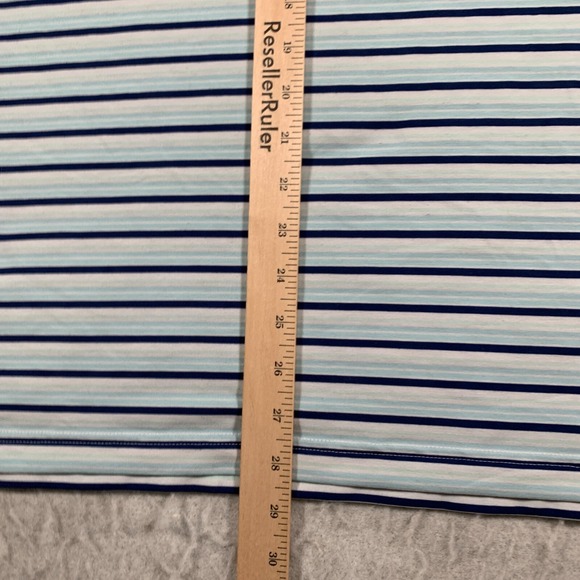 Peter Millar Polo Mens Extra Large Blue White Striped‎ Seaside Stretch - Picture 8 of 12